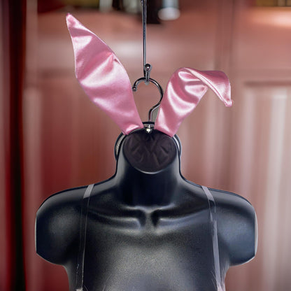 Silky Pink Feather Bunny Costume