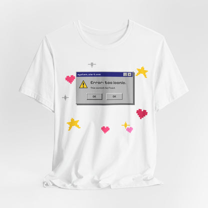 Error: Too Iconic Tee - Y2K Graphic Classic Cotton Top