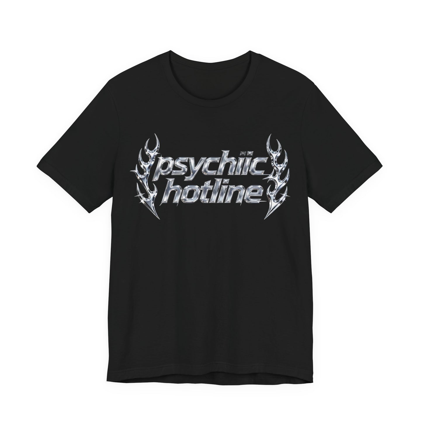 psychic hotline Tee - Y2K Graphic Classic Cotton Top
