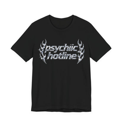 psychic hotline Tee - Y2K Graphic Classic Cotton Top