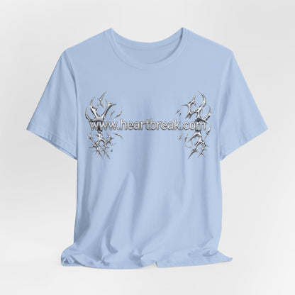 www.heartbreak.com Tribal Chrome Tee - Y2K Graphic Classic Cotton Top
