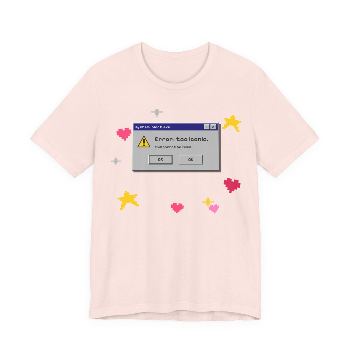 Error: Too Iconic Tee - Y2K Graphic Classic Cotton Top