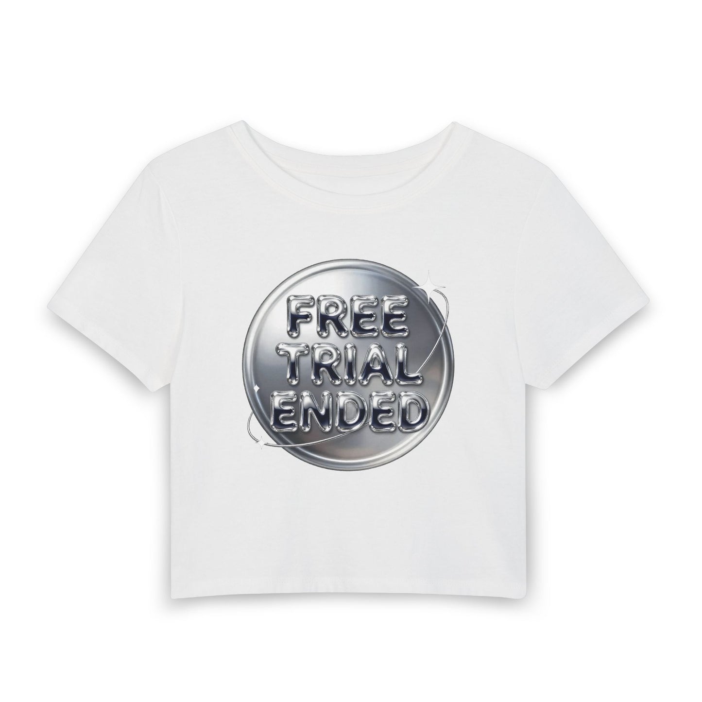 FREE TRIAL ENDED Baby Tee - Y2K Graphic Fitted Top