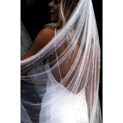 Celestial Pearl Veil - Ivory