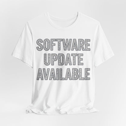 SOFTWARE UPDATE AVAILABLE Tee - Y2K Graphic Classic Cotton Top