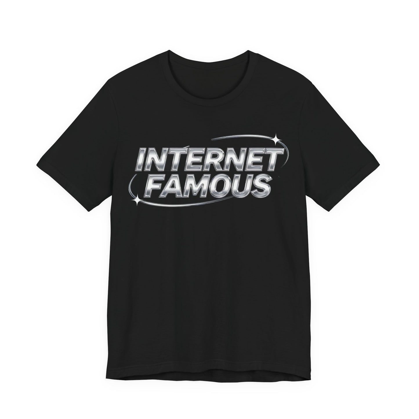 INTERNET FAMOUS Chrome Orbit Tee - Y2K Graphic Classic Cotton Top