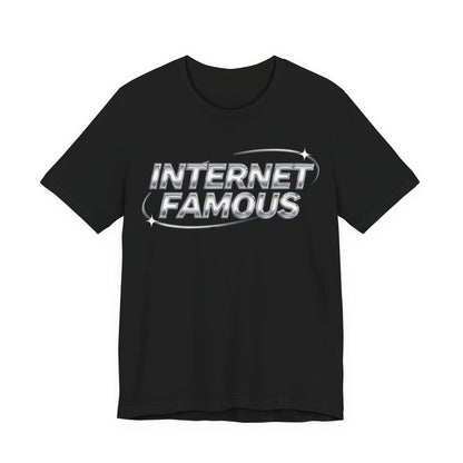INTERNET FAMOUS Chrome Orbit Tee - Y2K Graphic Classic Cotton Top