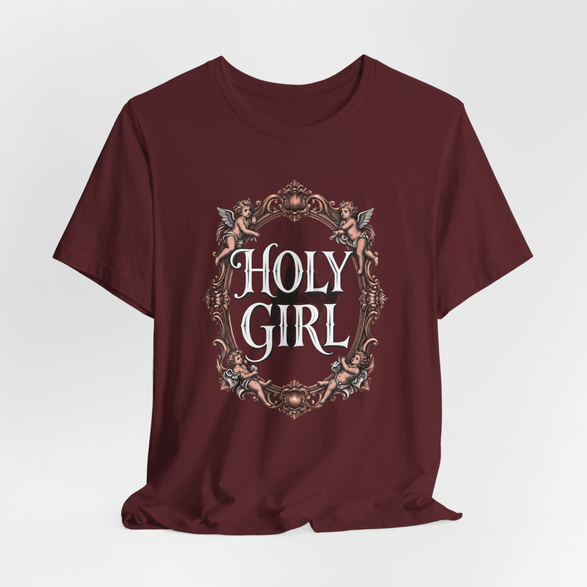 HOLY GIRL Tee - Y2K Graphic Classic Cotton Top