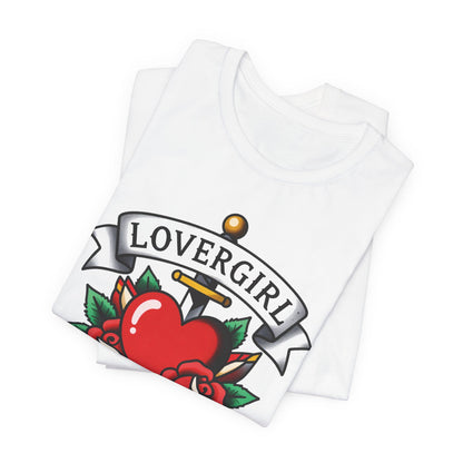 LOVERGIRL Tee - Y2K Graphic Classic Cotton Top