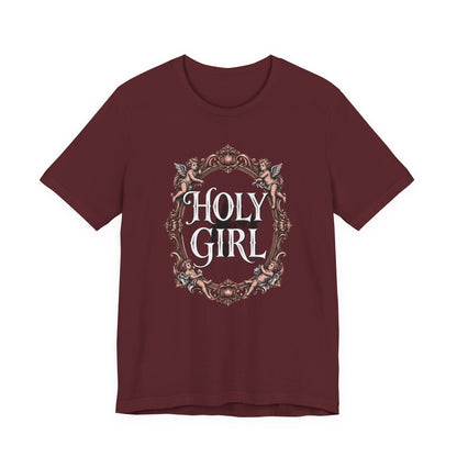 HOLY GIRL Tee - Y2K Graphic Classic Cotton Top