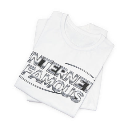 INTERNET FAMOUS Chrome Orbit Tee - Y2K Graphic Classic Cotton Top