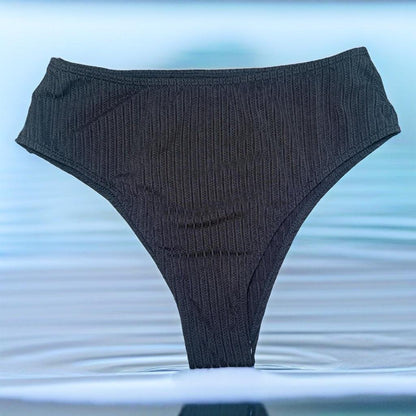 Black Swim Brief Bikini Bottoms