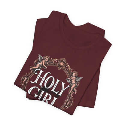 HOLY GIRL Tee - Y2K Graphic Classic Cotton Top