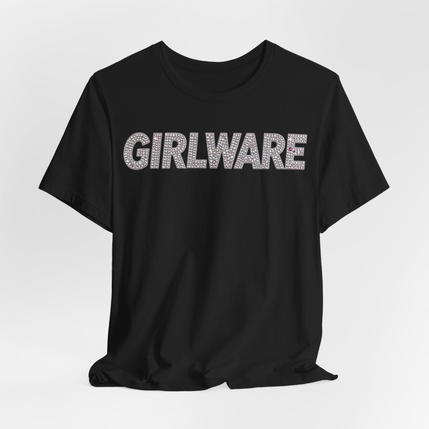 GIRLWARE Rhinestone Tee - Y2K Graphic Classic Cotton Top