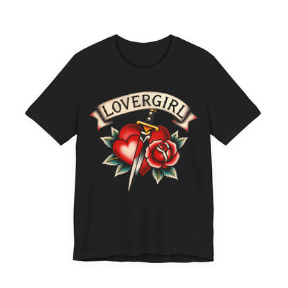 LOVERGIRL Tee - Y2K Graphic Classic Cotton Top