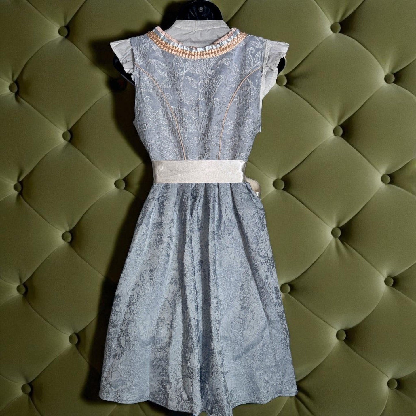 Light Blue Floral Dirndl Dress Liesl
