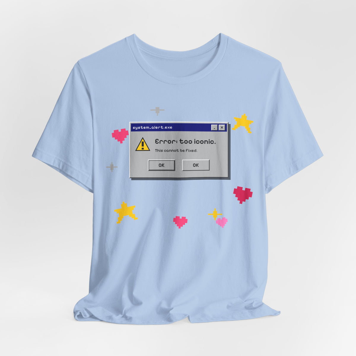 Error: Too Iconic Tee - Y2K Graphic Classic Cotton Top
