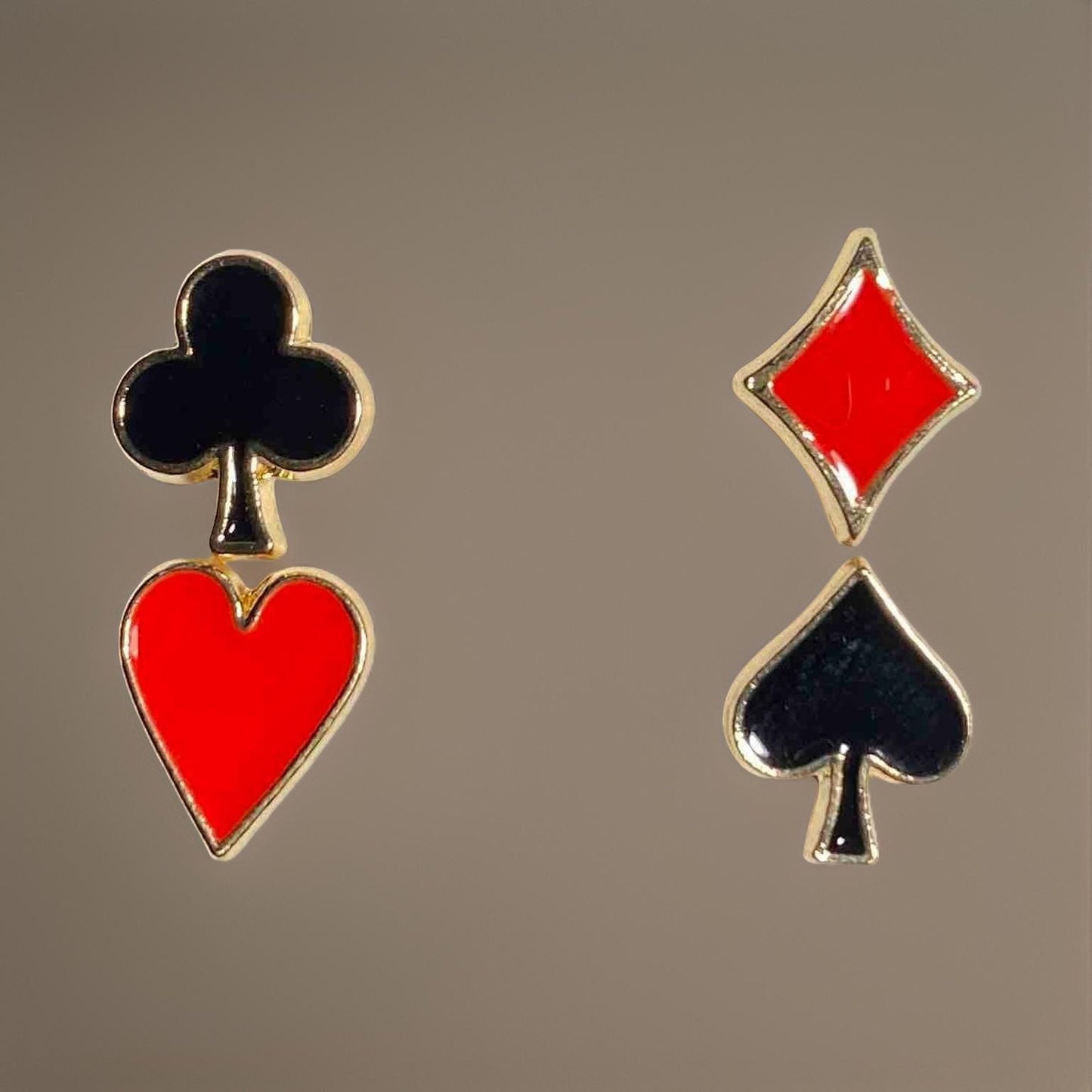 Card Suit Stud Earrings
