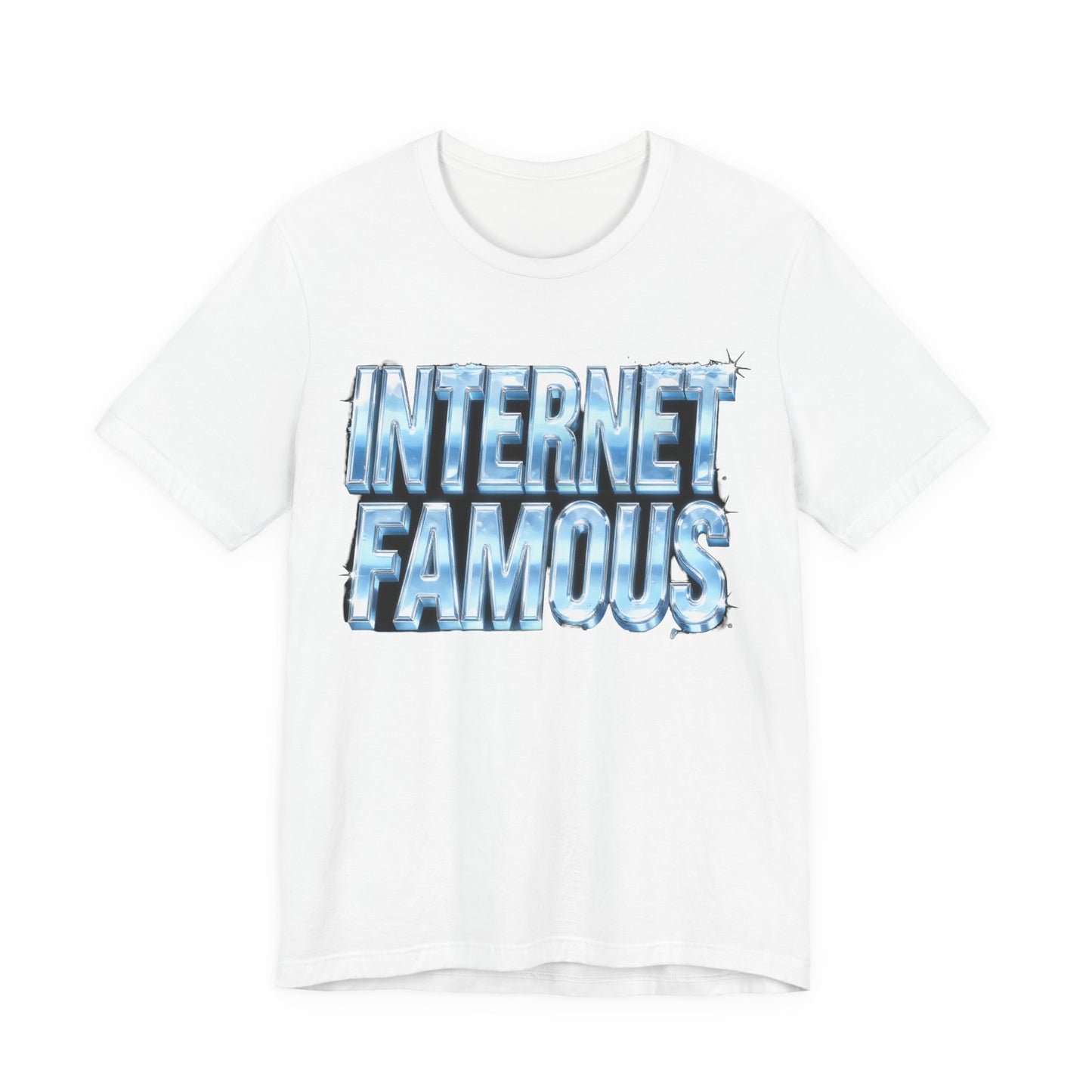 INTERNET FAMOUS Ice Chrome Tee - Y2K Graphic Classic Cotton Top