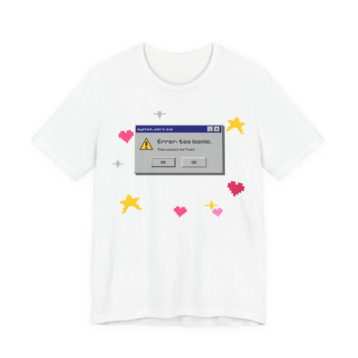 Error: Too Iconic Tee - Y2K Graphic Classic Cotton Top