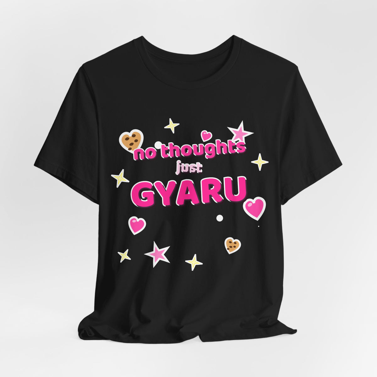 No Thoughts Just Gyaru Tee - Y2K Graphic Classic Cotton Top