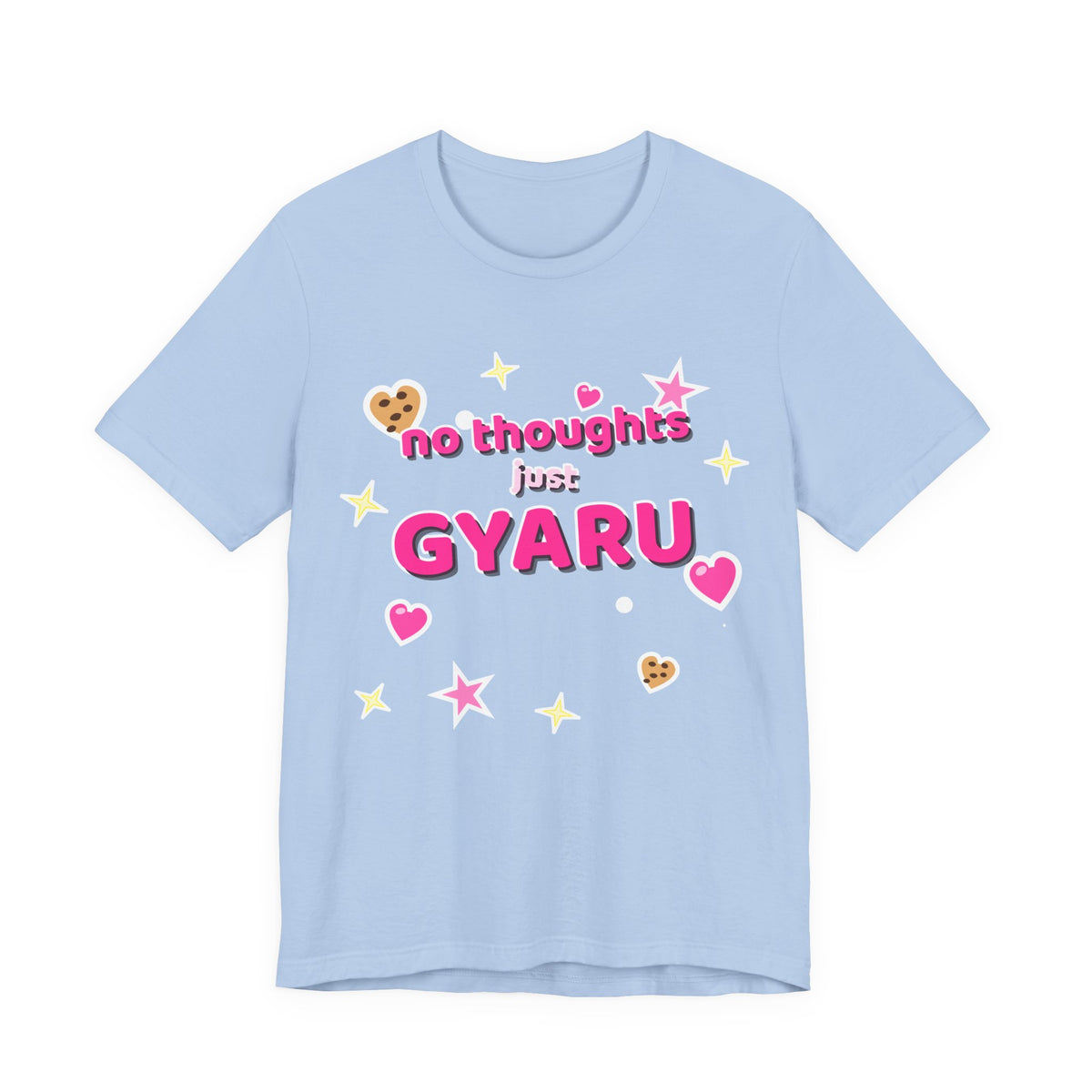 No Thoughts Just Gyaru Tee - Y2K Graphic Classic Cotton Top