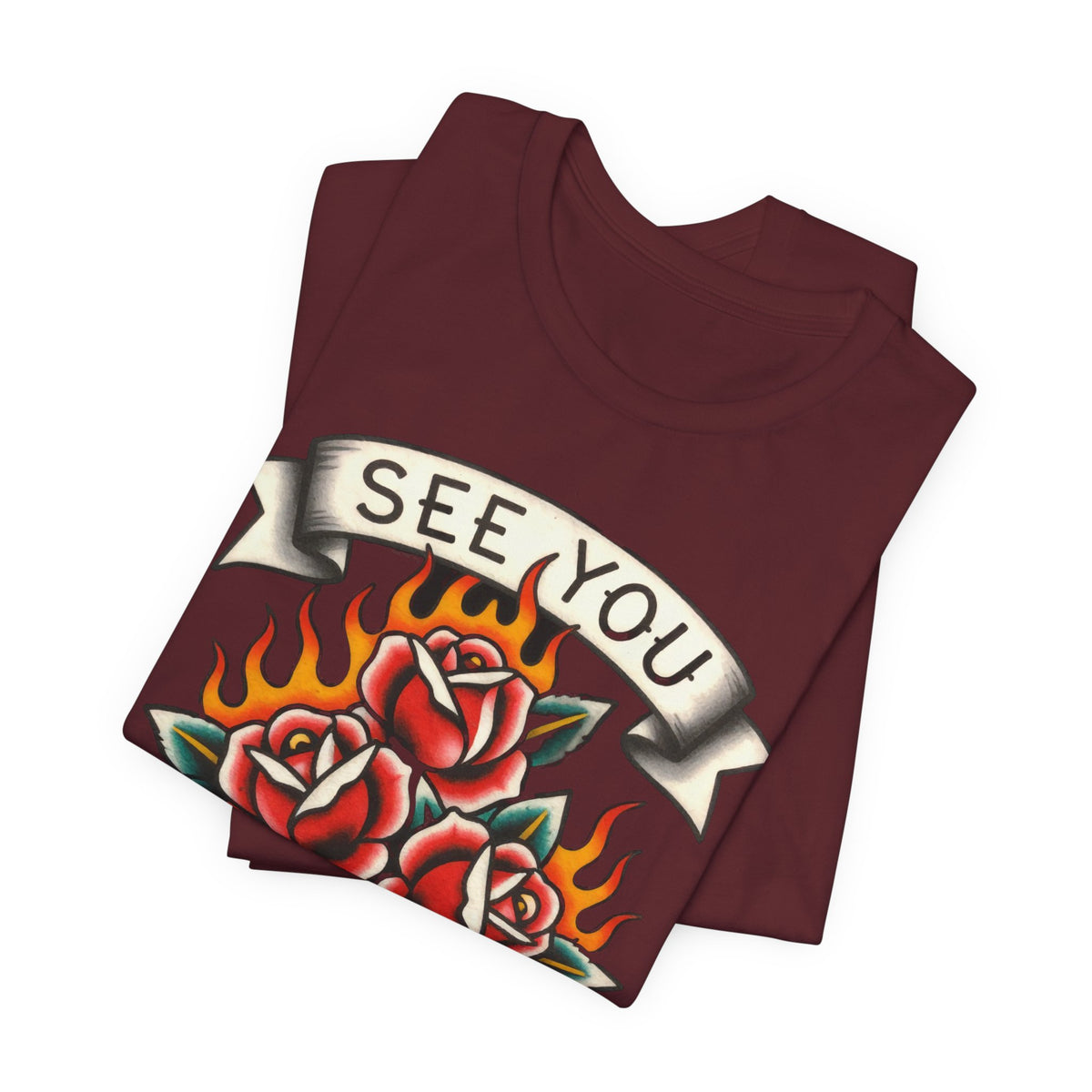 SEE YOU IN HELL Tee - Y2K Graphic Classic Cotton Top