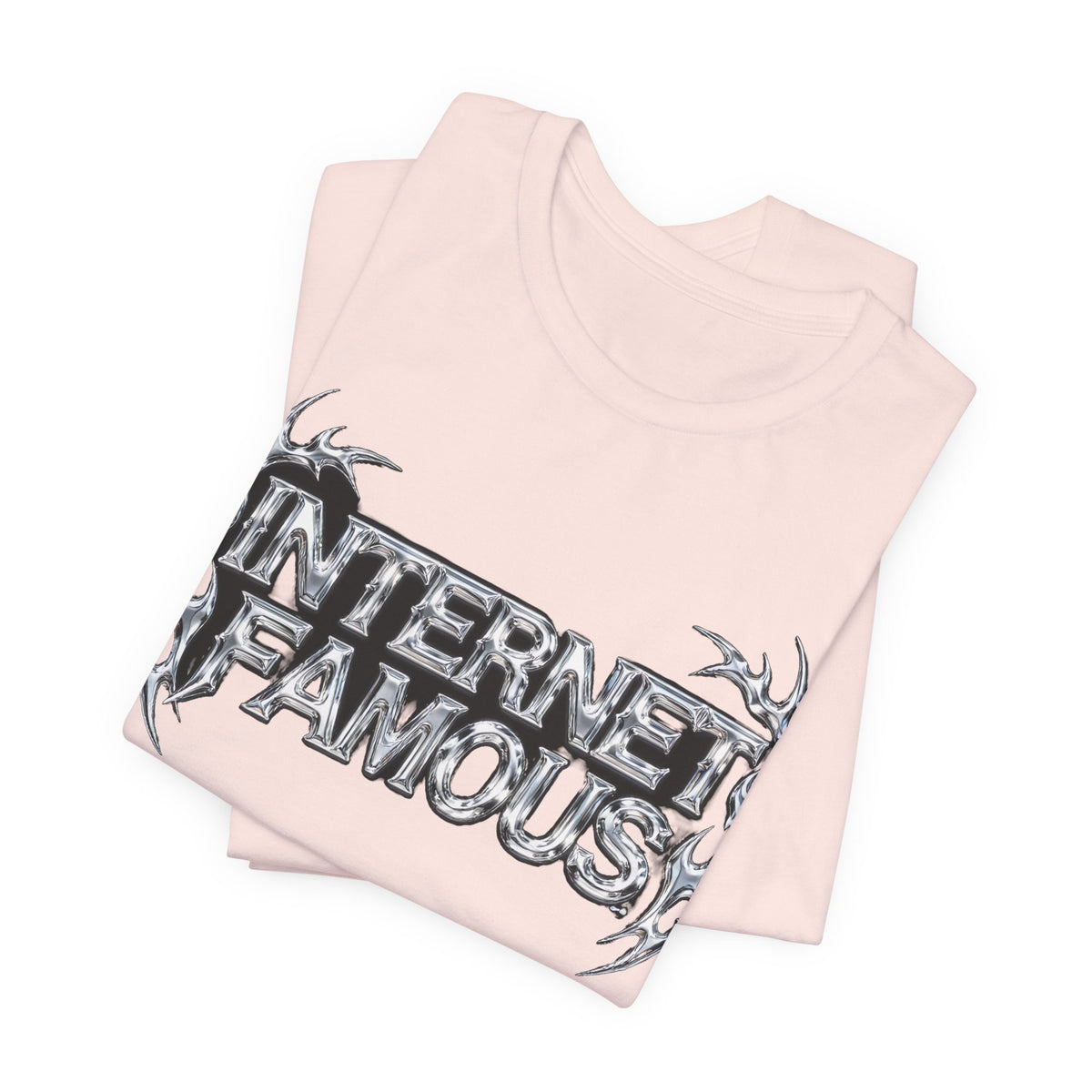 INTERNET FAMOUS Tribal Chrome Tee - Y2K Graphic Classic Cotton Top