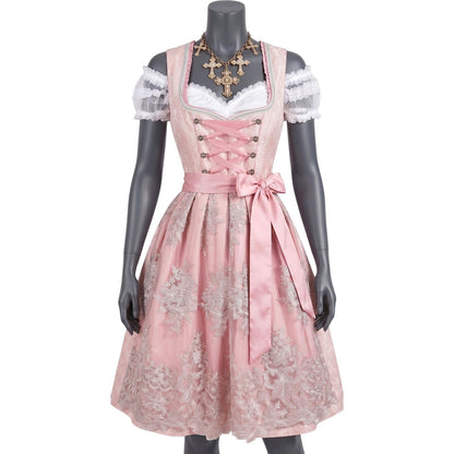Pink Lace Dirndl Dress Annika