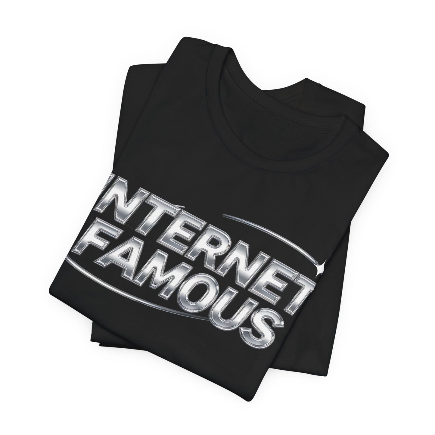 INTERNET FAMOUS Chrome Orbit Tee - Y2K Graphic Classic Cotton Top