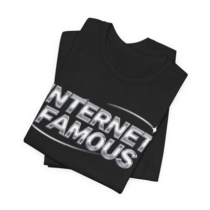 INTERNET FAMOUS Chrome Orbit Tee - Y2K Graphic Classic Cotton Top