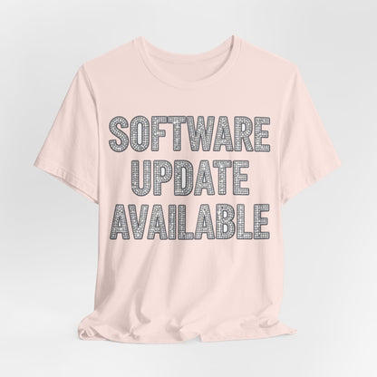 SOFTWARE UPDATE AVAILABLE Tee - Y2K Graphic Classic Cotton Top