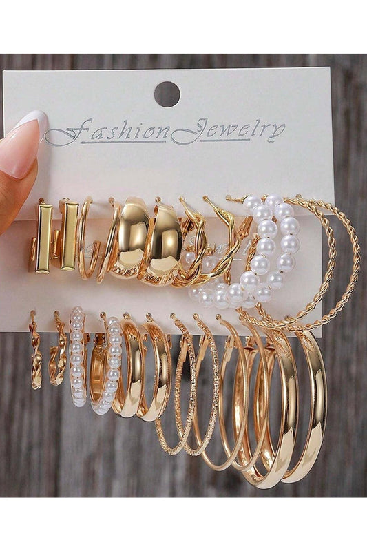 Everyday Gold Hoop Set - 24 Pieces