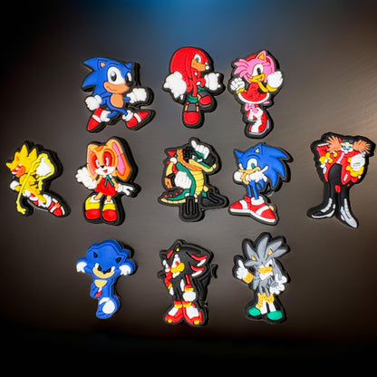 Retro Sonic the Hedgehog Shoe Charms - Clog Sandal Decoration Pack