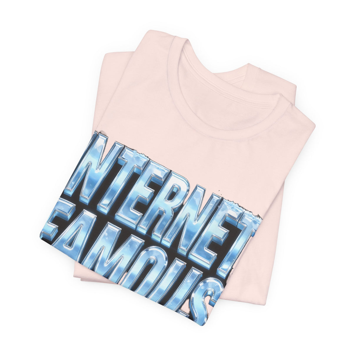 INTERNET FAMOUS Ice Chrome Tee - Y2K Graphic Classic Cotton Top