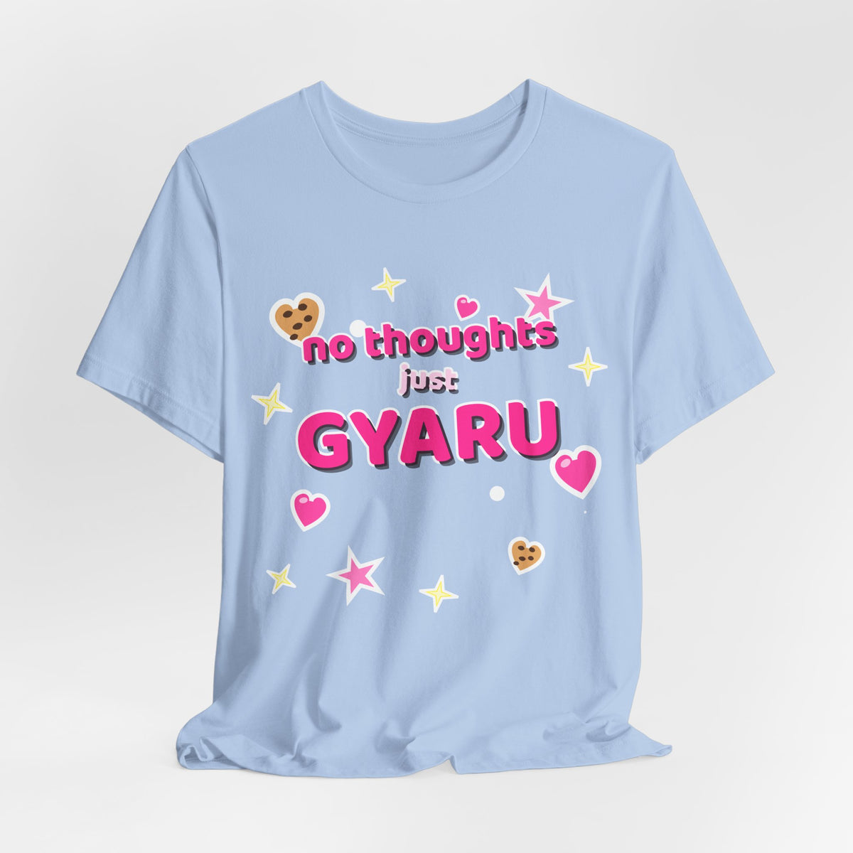 No Thoughts Just Gyaru Tee - Y2K Graphic Classic Cotton Top