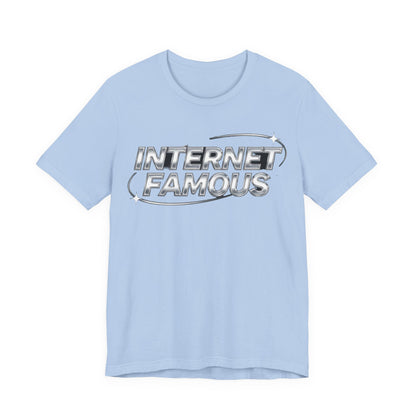 INTERNET FAMOUS Chrome Orbit Tee - Y2K Graphic Classic Cotton Top