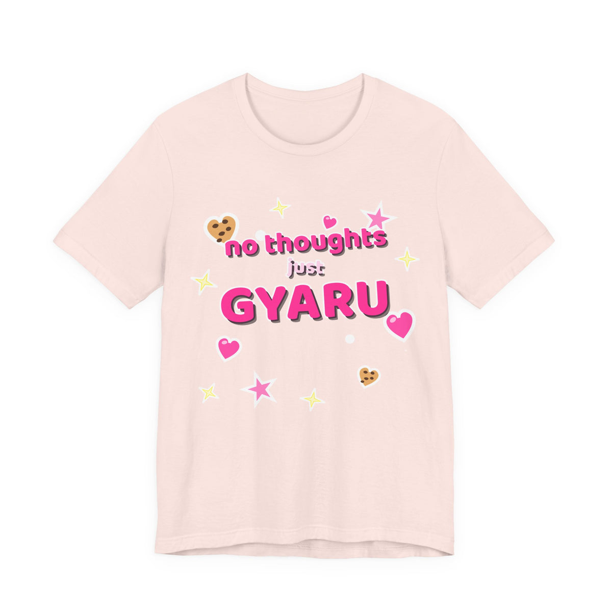 No Thoughts Just Gyaru Tee - Y2K Graphic Classic Cotton Top