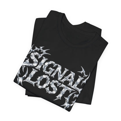 SIGNAL LOST Tee - Y2K Graphic Classic Cotton Top