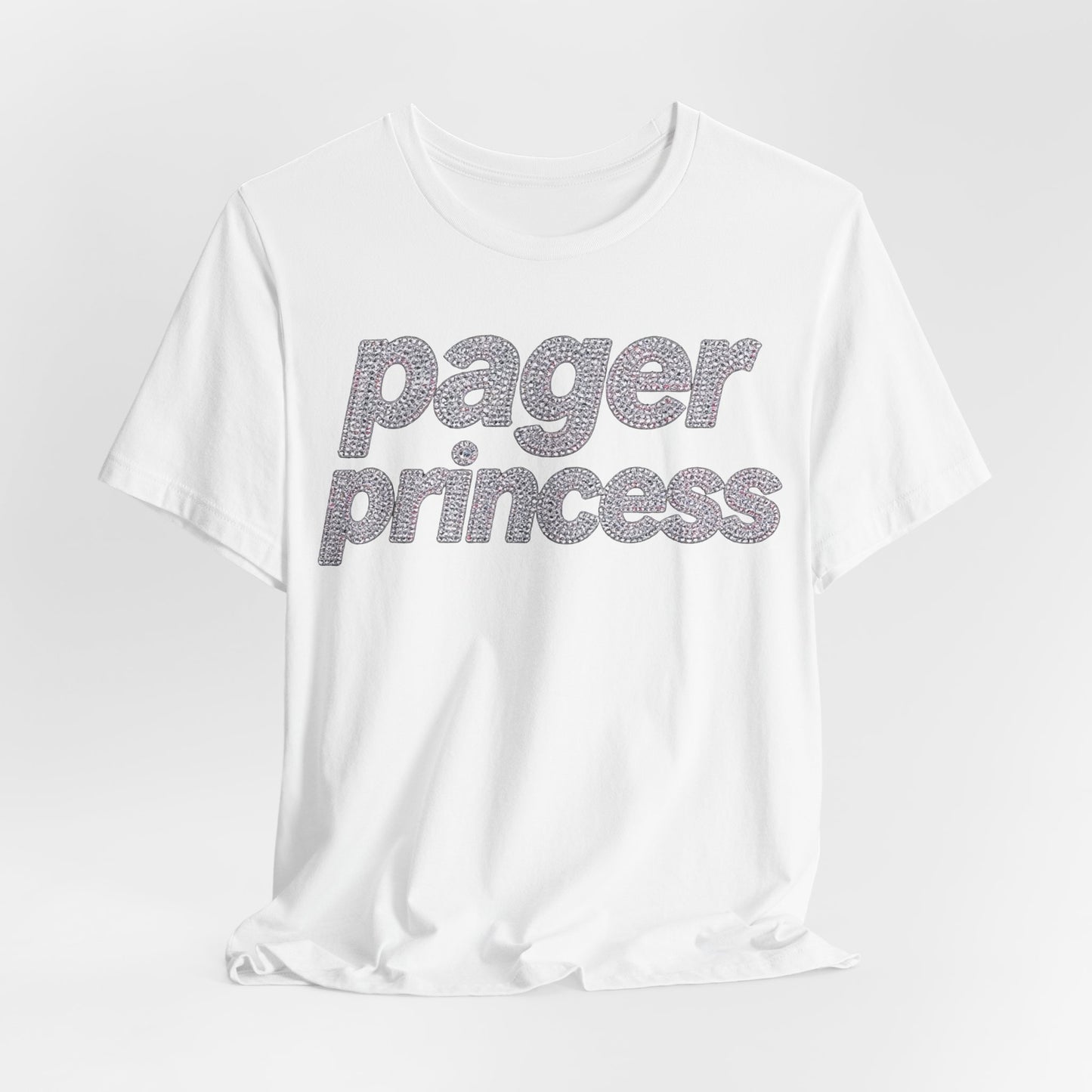 pager princess Tee - Y2K Graphic Classic Cotton Top