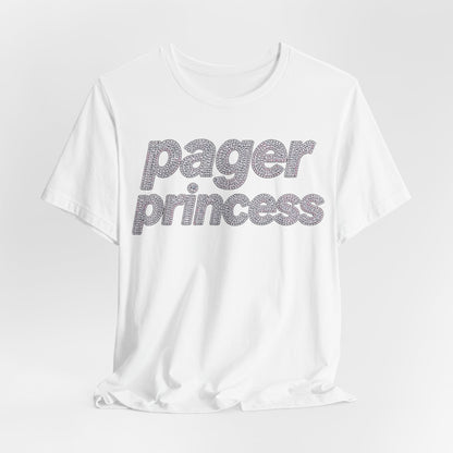 pager princess Tee - Y2K Graphic Classic Cotton Top