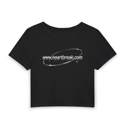 www.heartbreak.com Chrome Orbit Baby Tee - Y2K Graphic Fitted Top