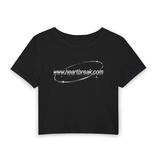 www.heartbreak.com Chrome Orbit Baby Tee - Y2K Graphic Fitted Top