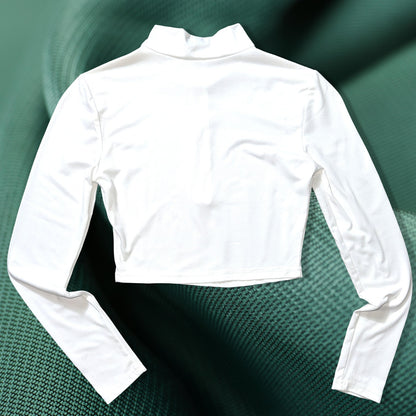 Cloud Zip Crop Top
