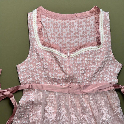 Baby Pink Lace Dirndl Dress Klara
