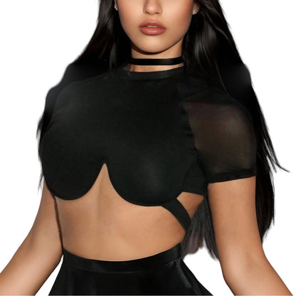Mesh Magic Curve Crop Top