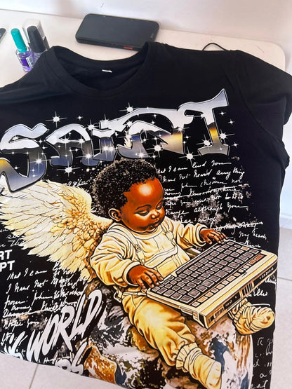 Cherub front graphic detail