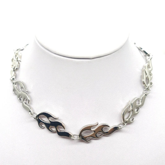 Chrome Burn flame link choker