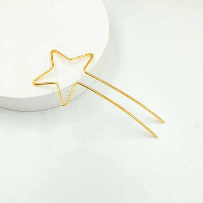 Polished Gold star hair stick