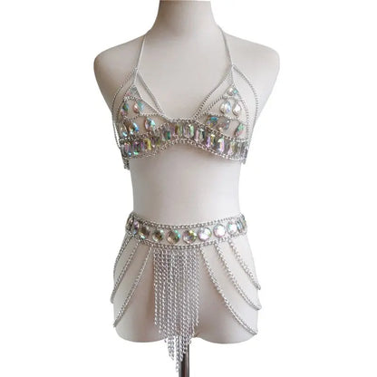 Chain set displayed on a mannequin